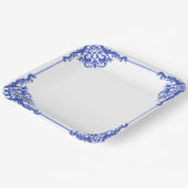 Umschlag für blaues und weißes Brautparty Pappteller (Gewinkelt)