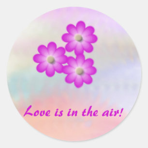 Umschlag Sticker Liebe ist in der Luft!