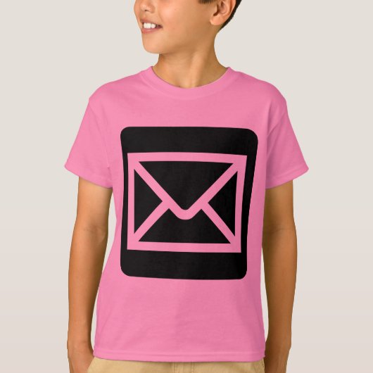 Umschlag-Zeichen - Schwarz T-Shirt (Vorderseite)