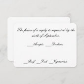 Umschläge mit Antwortkarten RSVP Karte (Vorne/Hinten)