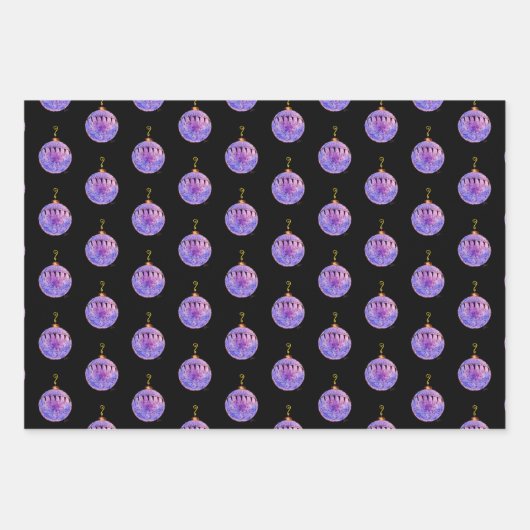 Umschlagpapier - antiker Baumschmuck Geschenkpapier Set (Vorderseite 3)