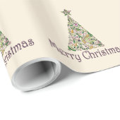 Umschlagpapier - Baum der Toskana zwei Geschenkpapier (Rolleneckpunkt)
