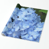 Umschlagpapier - Blue Hydrangea Geschenkpapier (Ungerollt)
