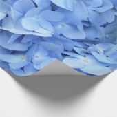 Umschlagpapier - Blue Hydrangea Geschenkpapier (Ecke)