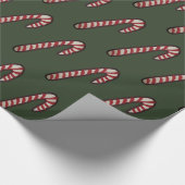 Umschlagpapier, Candy Cane Geschenkpapier (Ecke)