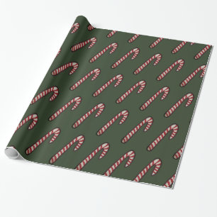 Umschlagpapier, Candy Cane Geschenkpapier