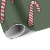 Umschlagpapier, Candy Cane Geschenkpapier (Rolleneckpunkt)