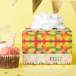 Umschlagpapier - Citrus Fans - Feliz Cinco de Mayo Geschenkpapier