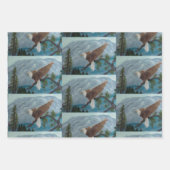 Umschlagpapier Flachblatt Set 3/Bald-Adler-Set Geschenkpapier Set (Vorderseite 3)