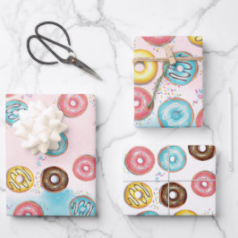 Umschlagpapier - Flachblatt Set 3 für den 2. Gebur Geschenkpapier Set