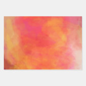 Umschlagpapier Flachblatt Set 3 in abstrakt roter  Geschenkpapier Set (Vorderseite 3)