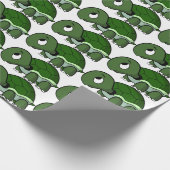 Umschlagpapier - Funny Turtle Geschenkpapier (Ecke)