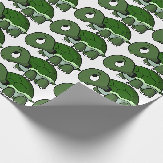 Umschlagpapier - Funny Turtle Geschenkpapier (Ecke)