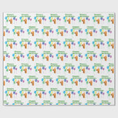 Umschlagpapier für #1 zum Geburtstag Geschenkpapier (Flach)