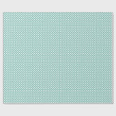 Umschlagpapier für Aqua- und Weißpolka-Dots Geschenkpapier (Flach)