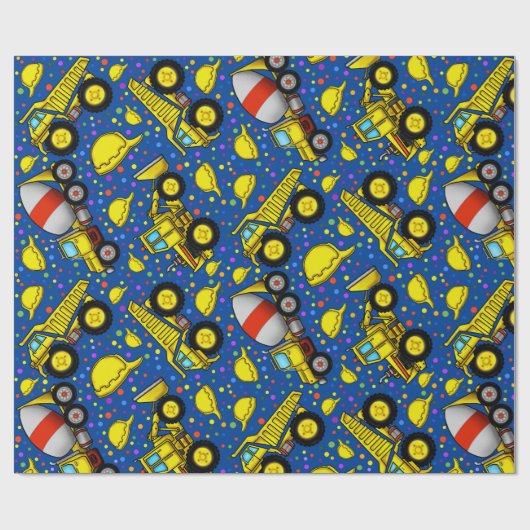 Umschlagpapier für Bauzonen Geschenkpapier (Flach)