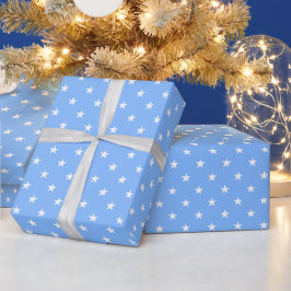 Umschlagpapier für blaue Sterne Geschenkpapier