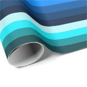 Umschlagpapier für blaue und grüne Streifen Geschenkpapier (Rolleneckpunkt)