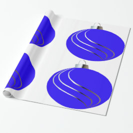 Umschlagpapier für blaue und silberne Ziergegenstä Geschenkpapier