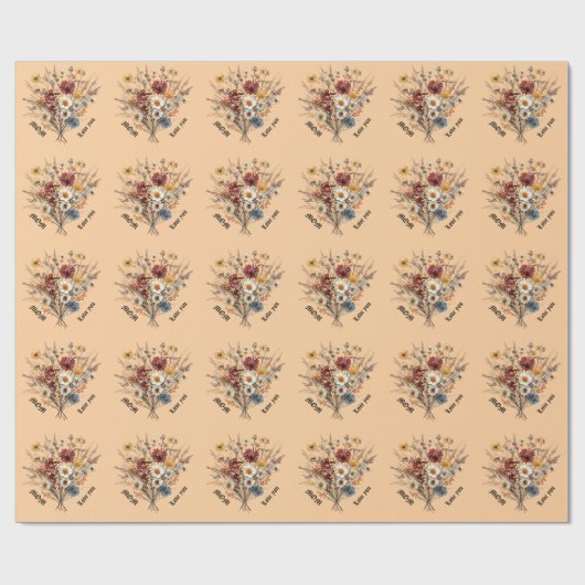 Umschlagpapier für die Mama Geschenkpapier (Flach)