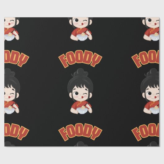 Umschlagpapier für Feinschmecker Geschenkpapier (Flach)