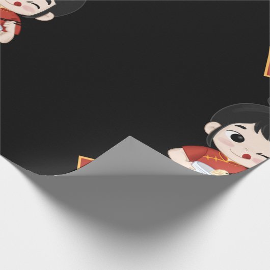 Umschlagpapier für Feinschmecker Geschenkpapier (Ecke)