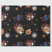 Umschlagpapier für Feuerwerkskörper und Stars Geschenkpapier (Flach)