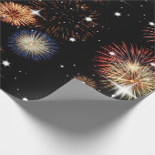 Umschlagpapier für Feuerwerkskörper und Stars Geschenkpapier (Ecke)