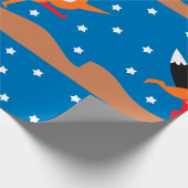 Umschlagpapier für Fox und Stars Geschenkpapier