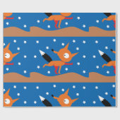Umschlagpapier für Fox und Stars Geschenkpapier (Flach)
