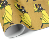Umschlagpapier für Frauen in Afrika Geschenkpapier (Rolleneckpunkt)