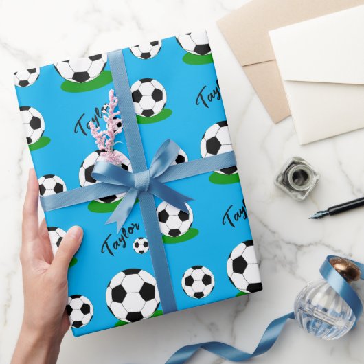 Umschlagpapier für Fußballfans, Ball, individuelle Geschenkpapier (Schenken)
