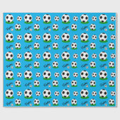 Umschlagpapier für Fußballfans, Ball, individuelle Geschenkpapier (Flach)