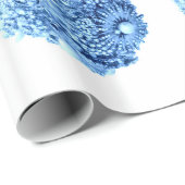 Umschlagpapier für gefrorene blaue Ornamente Geschenkpapier (Rolleneckpunkt)