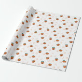 Umschlagpapier für Halloween - Pumpkins, Skulls, Geschenkpapier (Ungerollt)