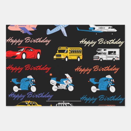 Umschlagpapier für Kinder Geschenkpapier Set (Vorderseite 3)