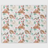 Umschlagpapier für kostbare Waldkritter Geschenkpapier (Flach)