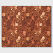 Umschlagpapier für Kupfermünzen Geschenkpapier (Flach)