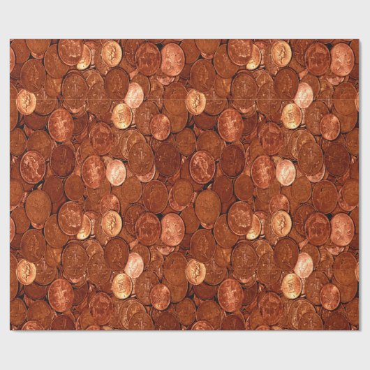 Umschlagpapier für Kupfermünzen Geschenkpapier (Flach)