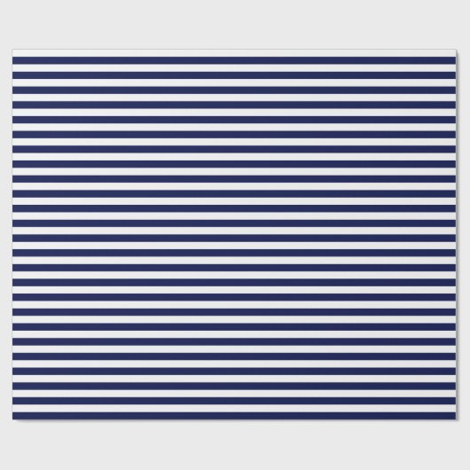 Umschlagpapier für mittlere Navy und weiße Streife Geschenkpapier (Flach)