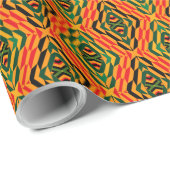 Umschlagpapier für moderne geometrische Kente Farb Geschenkpapier (Rolleneckpunkt)