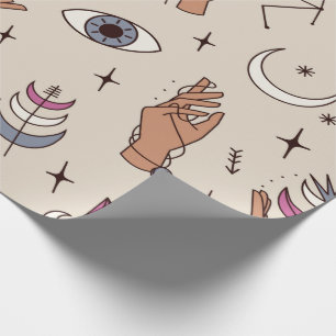 Umschlagpapier für mystische Hände Geschenkpapier