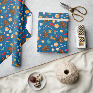 Umschlagpapier für Neujahr . Geschenkpapier