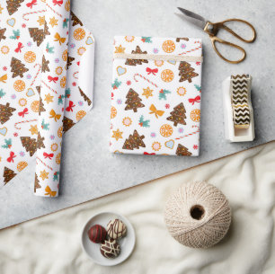 Umschlagpapier für Neujahr. Geschenkpapier