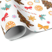 Umschlagpapier für Neujahr. Geschenkpapier (Rolleneckpunkt)