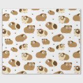 Umschlagpapier für niedliche Guinea Geschenkpapier (Flach)