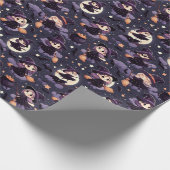 Umschlagpapier für niedliche Hexen: verzaubernde E Geschenkpapier (Ecke)