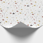 Umschlagpapier für niedliche Sterne und Herz Geschenkpapier (Ecke)