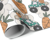 Umschlagpapier für Osterkaninchen Geschenkpapier (Rolleneckpunkt)