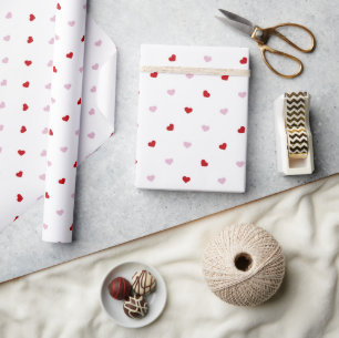Umschlagpapier für romantische Herzen Geschenkpapier